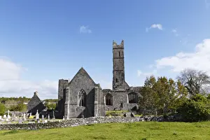 Catholic Prints: Quin Abbey, Quin Friary, County Clare, Ireland, Europe