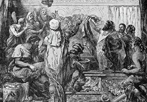Quintus Fabius Declaring War to Carthegian Senate