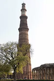 Exterior View Gallery: Qutb Minar minaret, UNESCO World Cultural Heritage, New Delhi, India
