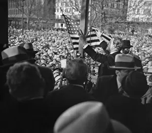 Stephen Samuel Wise Prints: Rabbi Stephen Wise Addressing Protesters