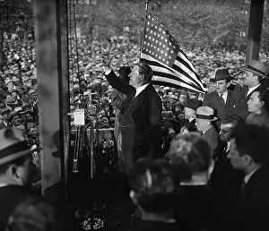 Stephen Samuel Wise Prints: Rabbi Stephen Wise Addressing Protesters