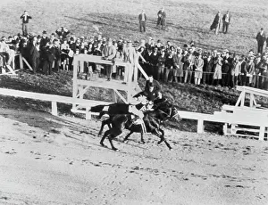 Seabiscuit Prints: Race Horses Seabiscuit and War Admiral in Action