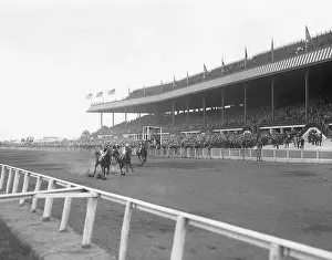 Racehorse Prints: Race on Opening Day at Belmont Park Race Track
