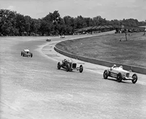 Racing Prints: Race Track & Stands At Indy 500