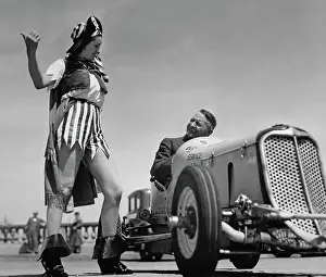 Racer Avers Barney Oldfield And Vee Cunnam - San Francisco