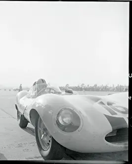 Sebring Prints: Racer G. T. Boyton Sitting in Race Car