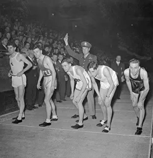 Racers in Position at The Starting Point