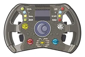 Steering Wheel Prints: Racing car steering wheel