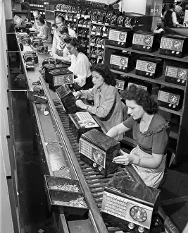 Assembling Prints: Radio Assembly Line in New York