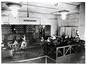 Broadcasting Studio Prints: Radio Station Broadcasting Election Returns