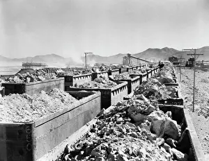 Copper Prints: Railroad Cars Full of Copper Ore