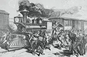 Indifference Prints: Railroad Strikers Displaying Negative Actions