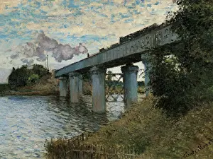 Pillar Prints: The Railway Bridge in Argenteuil (le pont de chemin de fer à Argenteuil)