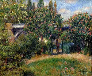 Keywording Prints: Railway Bridge at Chatou, 1881. Artist: Pierre-Auguste Renoir