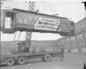 Everett Prints: Railway Car Being Delivered