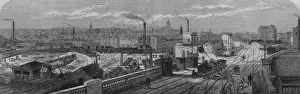 Landscape Railway Train Steam Prints: Railway Junction