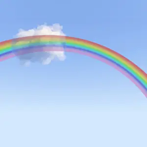 Dimensional Prints: Rainbow, 3D illustration