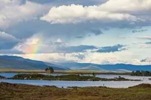 Images Dated 1st September 2015: Rainbow over Loch Ba, Glencoe, Highland