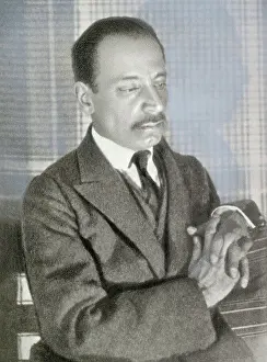Rainer Maria Rilke Posing with Clasped Hands