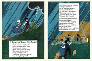 Dutch Prints: It Rains! It Rains, My Lassie