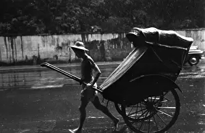Rickshaw Prints: Rainy Rickshaw