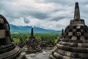 Rainy season in Borobudur