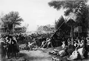 Society Prints: Raising The Liberty Pole In New York