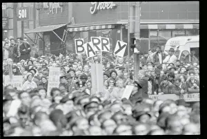 Hubert H Prints: Rally Goers Inside Democratic Campaign