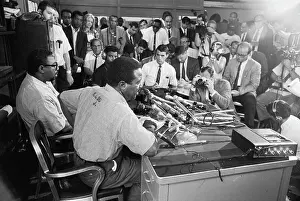Jail Prints: Ralph Abernathy Addressing Conference