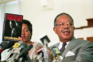 Ralph Abernathy at a Press Conference