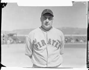 San Bernardino Prints: Ralph Birkofer Swinging at a Pitch