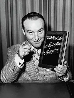 Ralph Edwards with This Is Your Life Book