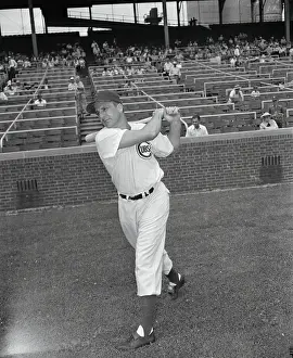Ralph Kiner in Batting Position