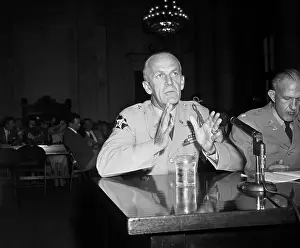 Ralph W. Zwicker Testifying at a Senate Hearing
