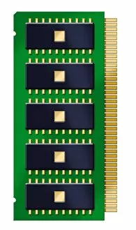 Images Dated 19th February 2008: RAM chip