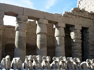 Ram-headed Sphinxes, Karnak temple, Egypt