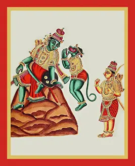 Album Prints: Rama sits on a hillock