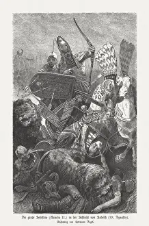 Ramesses II, Battle of Kadesh in 1274 BC, published 1880