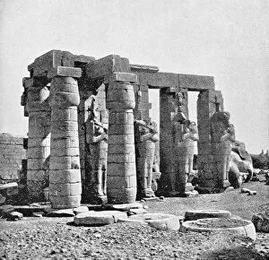 Images Dated 23rd July 2018: The Ramesseum in Luxor, Egypt - Ottoman Empire