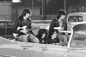 Ramones Ride In Cadillac Driven By DJ Rodney Bingenheimer