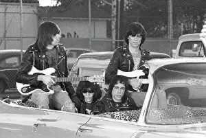 Ramones Ride In Cadillac Driven By DJ Rodney Bingenheimer