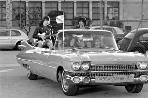 Ramones Ride In Cadillac Driven By Rodney Bingenheimer