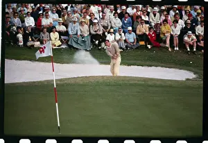 Randy Glover Hitting a Golf Ball Out of a Sand Trap