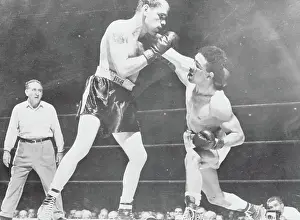 Randy Turpin and Bobo Olson Boxing