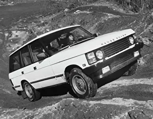 Range Rover Driving Uphill