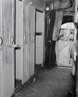 Ransacked Mail Car After Train Robbery