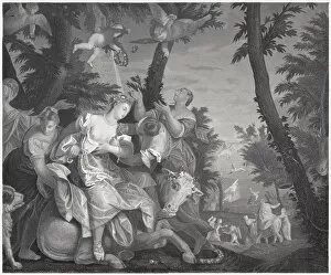 Rape of Europa (Greek mythology), by Paolo Veronese, published 1860
