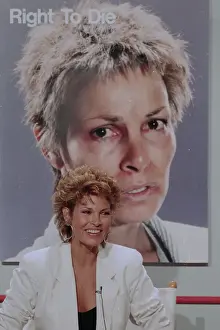 Raquel Welch with Photo of Herself