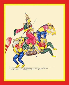 Trousers Prints: Rati, the goddess of lust and consort of Manmatha