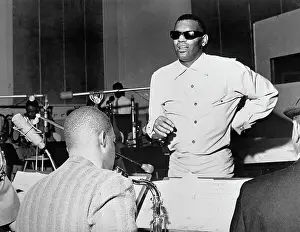 Blind Prints: Ray Charles Standing And Singing